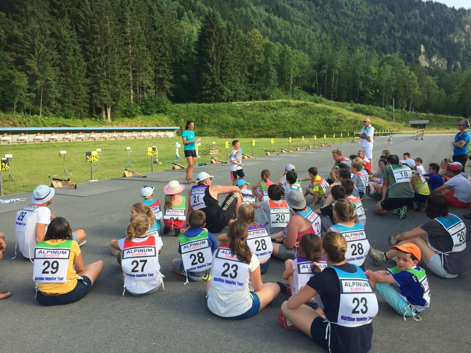 Groupe enfants biathlon