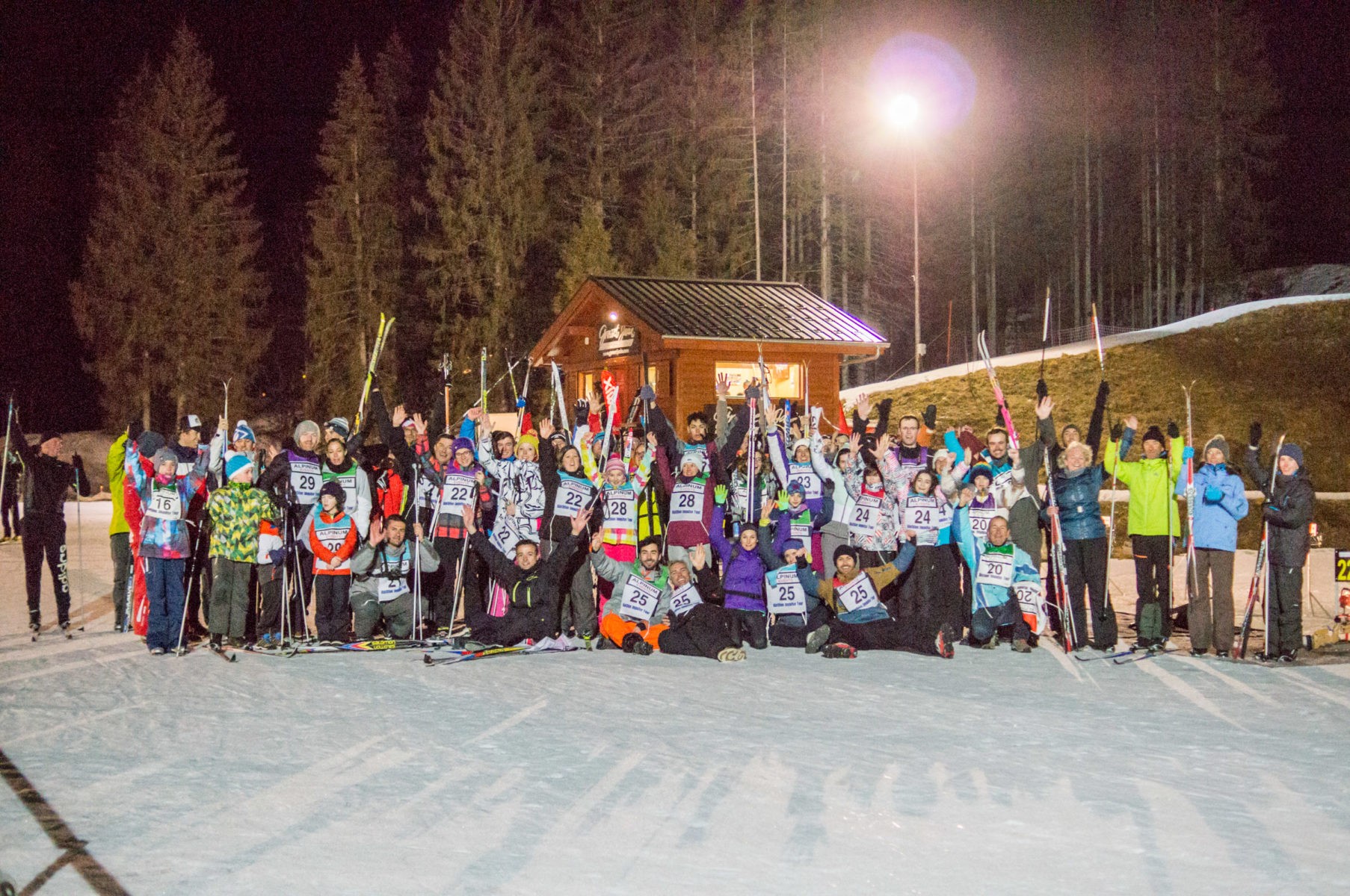 Famille et amis hiver